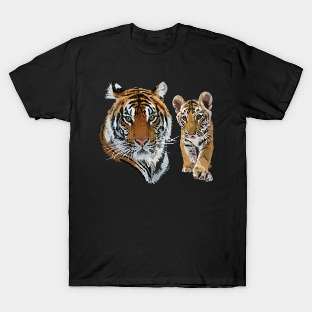 Bengal tiger T-Shirt by obscurite